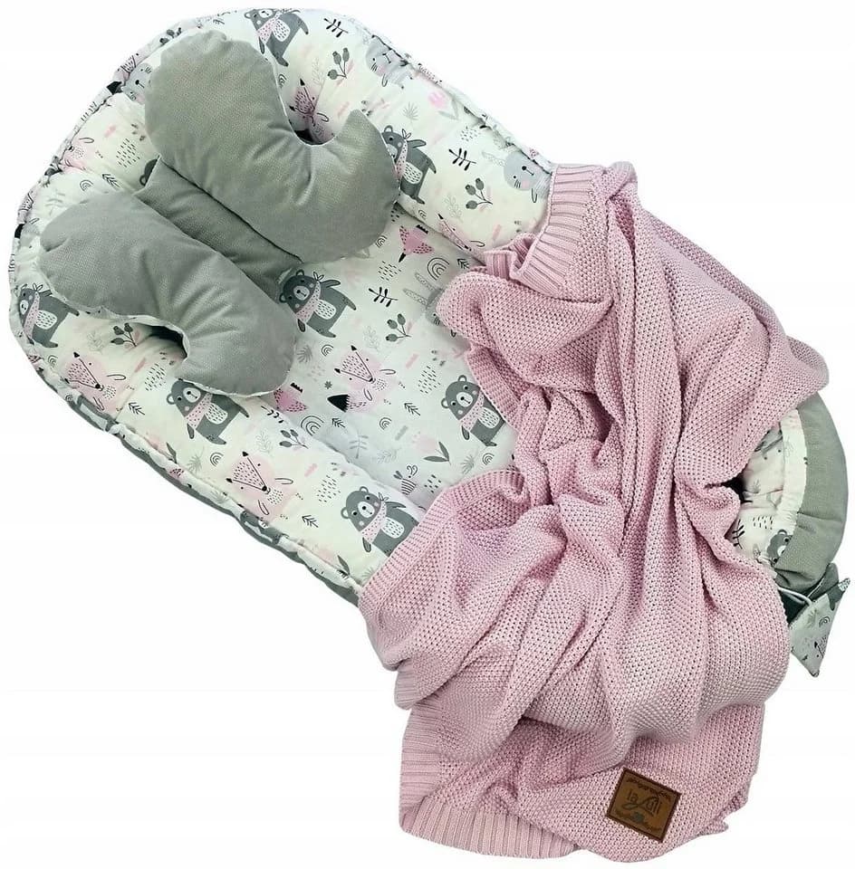 Pamek Babybett 10in1 Babynest Kokon Baumwolle Made in Europe - Bild 3