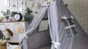 Pamek Tipi-Zelt Kinder Spielzelt Teepee 6-tlg. Set Bild 3