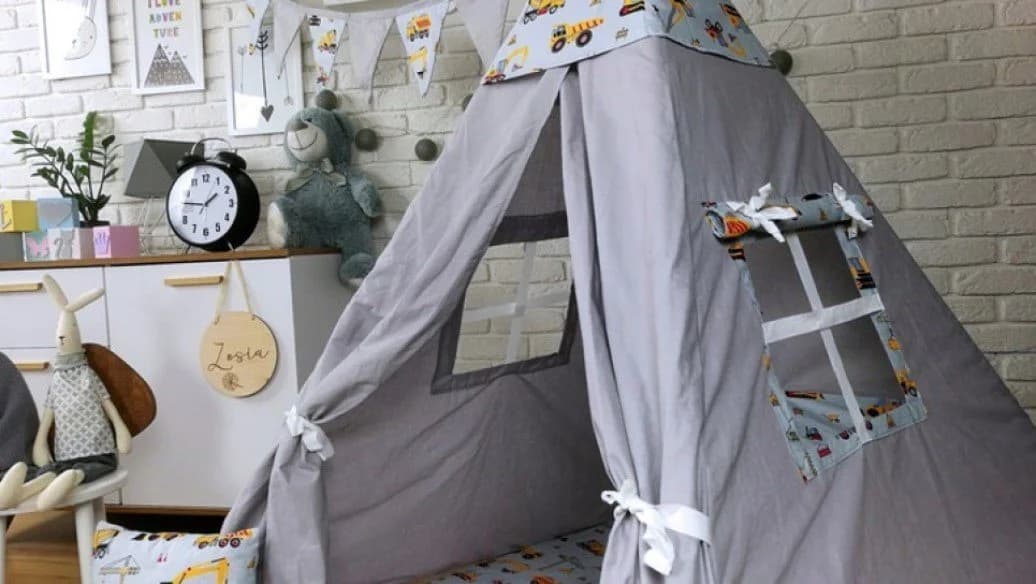 Pamek Tipi-Zelt Kinder Spielzelt Teepee 6-tlg. Set - Bild 3