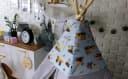 Pamek Tipi-Zelt Kinder Spielzelt Teepee 6-tlg. Set Bild 5