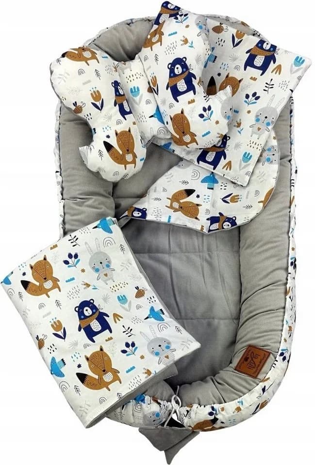 Pamek Babybett 10in1 Babynest Kokon Baumwolle Velvet