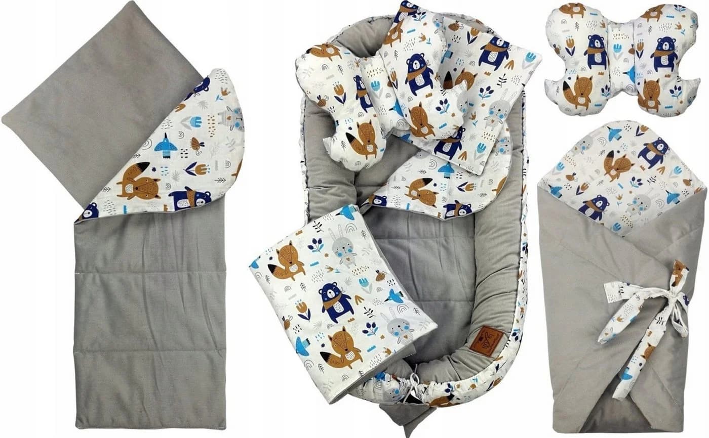 Pamek Babybett 10in1 Babynest Kokon Baumwolle Velvet - Bild 2