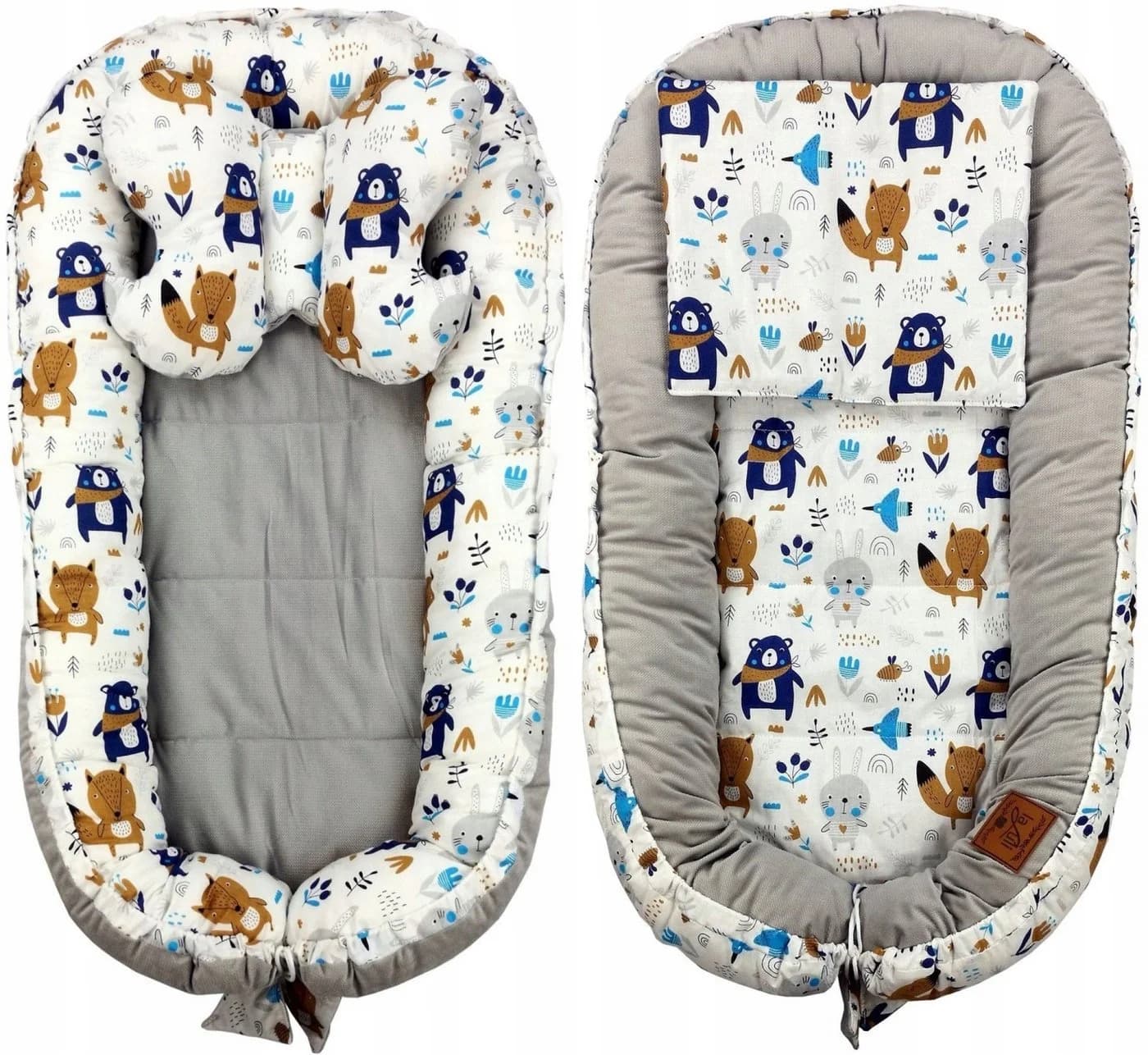 Pamek Babybett 10in1 Babynest Kokon Baumwolle Velvet - Bild 3
