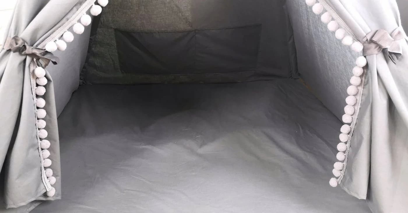 Pamek Tipi-Zelt Basic Kinder Spielzelt Teepee Schwarz 7-tlg. - Bild 5