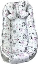 Pamek Bettnestchen Babybett Rosa Doppelseitig mit Schmetterling-Kissen Bild 1