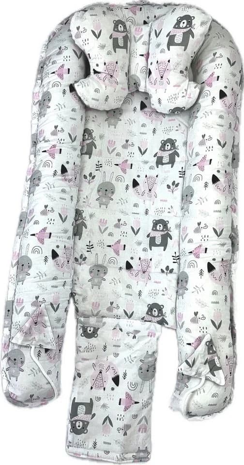 Pamek Bettnestchen Babybett Rosa Doppelseitig mit Schmetterling-Kissen - Bild 5