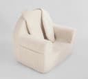 Pamek Kindersessel mit Hasenohren Beige Cord Bezug Bild 1
