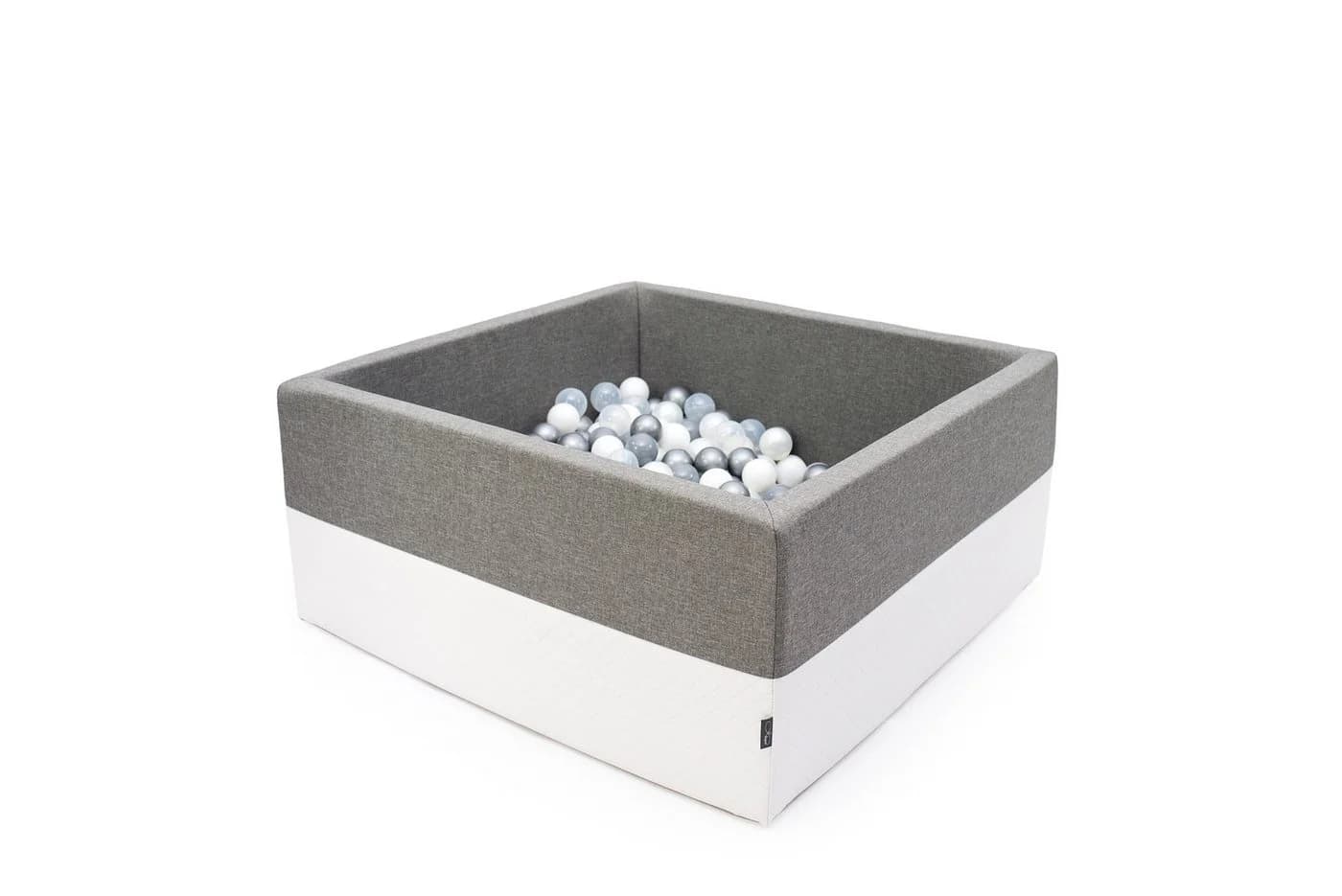 Ajababy Bällebad XXL Luxus mit 200 Bällen Grau/Silber/Weiß - Bild 5