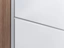 byLIVING Hochschrank Nebraska 50cm Weiß Hochglanz Bild 5