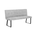 BYLIVING Polsterbank Talea Grau Schwarz Metallgestell Gepolstert Bild 1