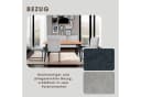 BYLIVING Polsterbank Talea Grau Schwarz Metallgestell Gepolstert Bild 4