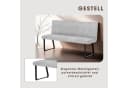 BYLIVING Polsterbank Talea Grau Schwarz Metallgestell Gepolstert Bild 5