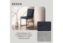 byLIVING Esszimmerstuhl Talea Set 2-tlg. Dunkelgrau Schwarz Microfaser Bild 3