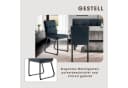 byLIVING Esszimmerstuhl Talea Set 2-tlg. Dunkelgrau Schwarz Microfaser Bild 4