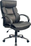 BYLIVING Chefsessel Paul-XXL Schwarz/Silber Kunstleder mit Wippmechanik Bild 2