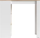Bartisch BYLIVING Moby Weiß Eichefarbend 6 Regalfächer Bild 5