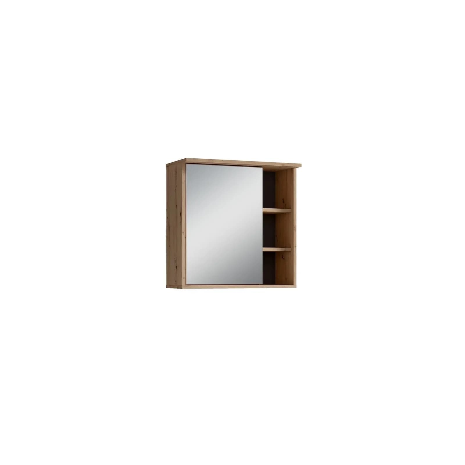 byLIVING Spiegelschrank WELLNESS Eiche-Optik Schwarz Matt
