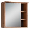 byLIVING Spiegelschrank WELLNESS Eiche-Optik Schwarz Matt Bild 2