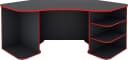 byLIVING Gamingtisch Thanatos Eckschreibtisch Anthrazit Rot Modern Bild 3