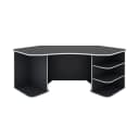 byLIVING Gamingtisch Thanatos Weiß Anthrazit Moderner Eckschreibtisch Bild 1