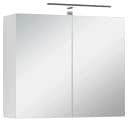 byLIVING Spiegelschrank SPREE 70 cm Weiß LED-Beleuchtung Bild 2