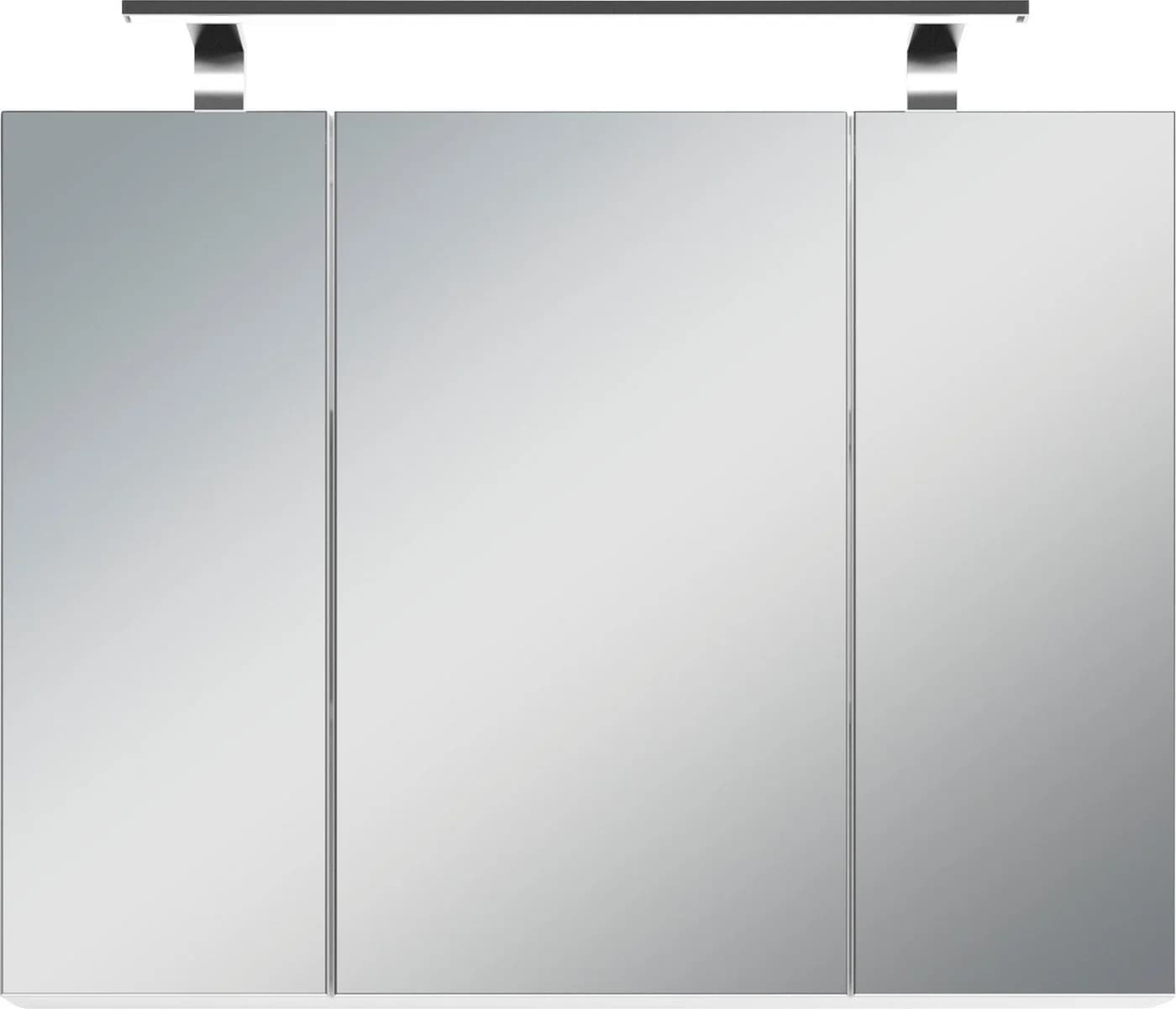 byLIVING Spiegelschrank Spree Weiß LED Soft-Close Steckdose