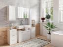 byLIVING Spiegelschrank Spree Weiß LED Soft-Close Steckdose Bild 4