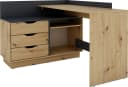 byLIVING Eckschreibtisch Bern Eiche/Anthrazit mit Stauraum Bild 3