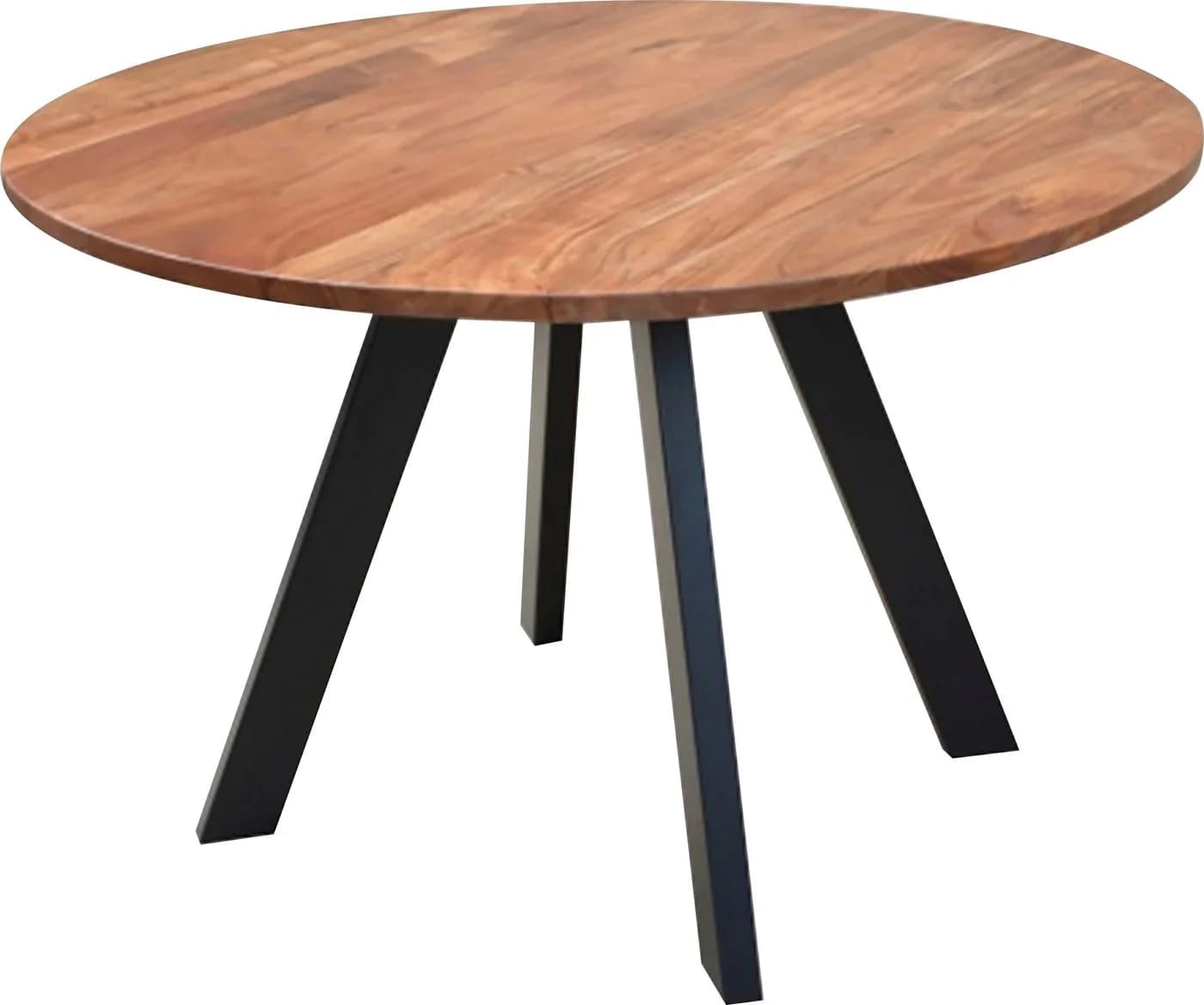 BYLIVING Esstisch Tara 120cm Rundtisch Akazie Natur/Schwarz - Bild 2