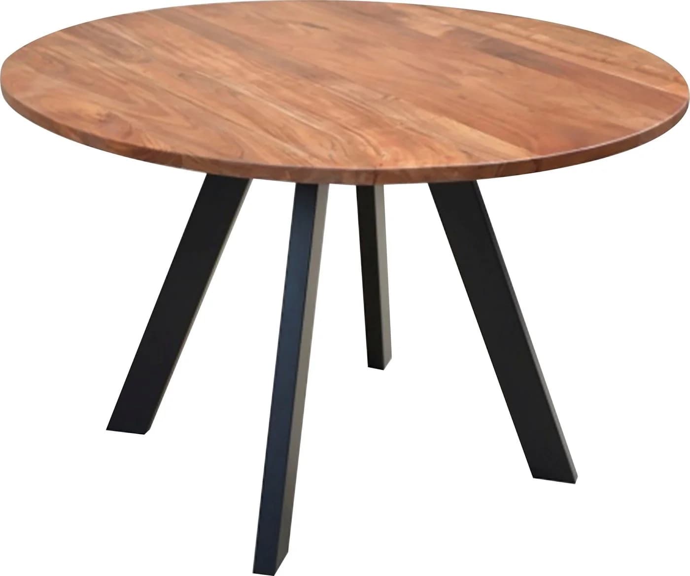 BYLIVING Esstisch Tara 120cm Rundtisch Akazie Natur/Schwarz - Bild 3