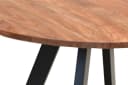 BYLIVING Esstisch Tara 120cm Rundtisch Akazie Natur/Schwarz Bild 4