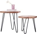 byLIVING Beistelltisch Elea 2er-Set Massivholz Mangoholz Bild 2