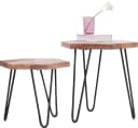 byLIVING Beistelltisch Elea 2er-Set Massivholz Mangoholz Bild 3