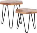 byLIVING Beistelltisch Elea 2er-Set Massivholz Mangoholz Bild 5