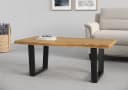 byLIVING Couchtisch Judy Massivholz Braun Schwarz Bild 2