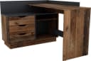byLIVING Eckschreibtisch Bern Old Wood Anthrazit mit Stauraum Bild 3