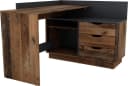 byLIVING Eckschreibtisch Bern Old Wood Anthrazit mit Stauraum Bild 5