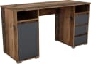 byLIVING Schreibtisch Lobo Old Wood Anthrazit mit Schubladen Bild 2