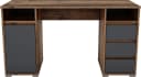 byLIVING Schreibtisch Lobo Old Wood Anthrazit mit Schubladen Bild 4