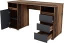 byLIVING Schreibtisch Lobo Old Wood Anthrazit mit Schubladen Bild 5