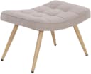 byLIVING Fußhocker UTA Webstoffbezug Sandfarben Bild 2