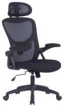 BYLIVING Bürostuhl Flex Schwarz mit Synchronmechanik und Kopfstütze Bild 2