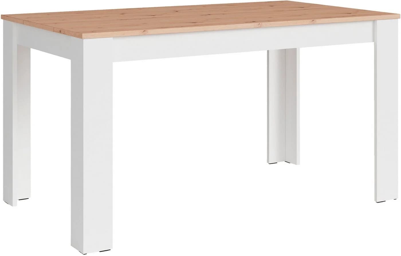 byLIVING Esstisch Nori Weiß Eiche-Optik Modern - Bild 2