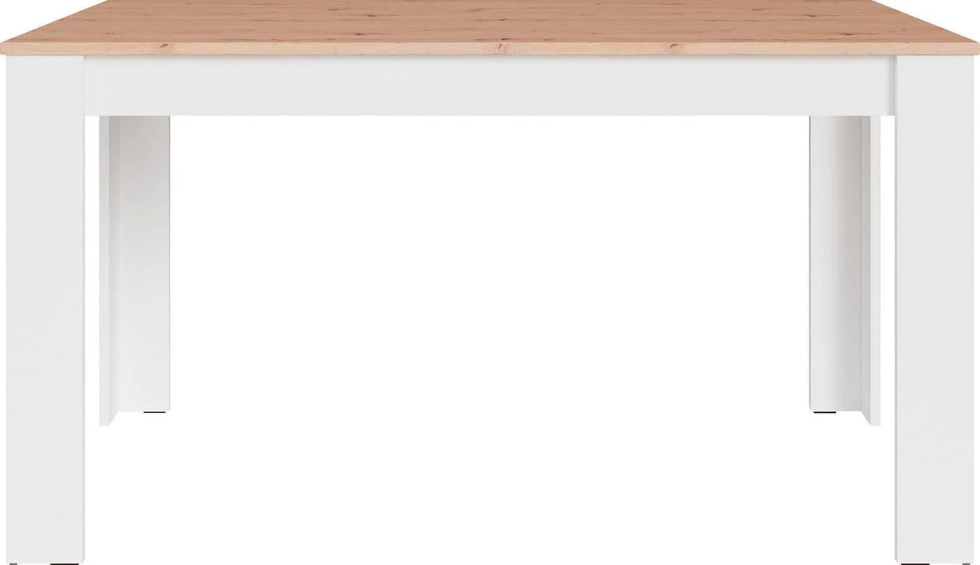 byLIVING Esstisch Nori Weiß Eiche-Optik Modern - Bild 3