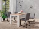 byLIVING Esstisch Nori Weiß Eiche-Optik Modern Bild 4