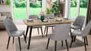 BYLIVING Kulissentisch Life Ausziehbar Artisan Eiche Schwarz Bild 1