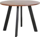 BYLIVING Esstisch Tara 100cm Rund Akazie Natur Schwarz Bild 2