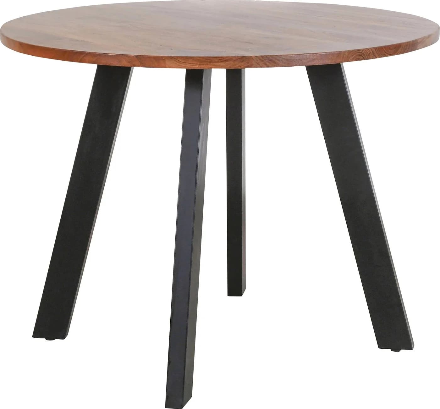 BYLIVING Esstisch Tara 100cm Rund Akazie Natur Schwarz - Bild 2