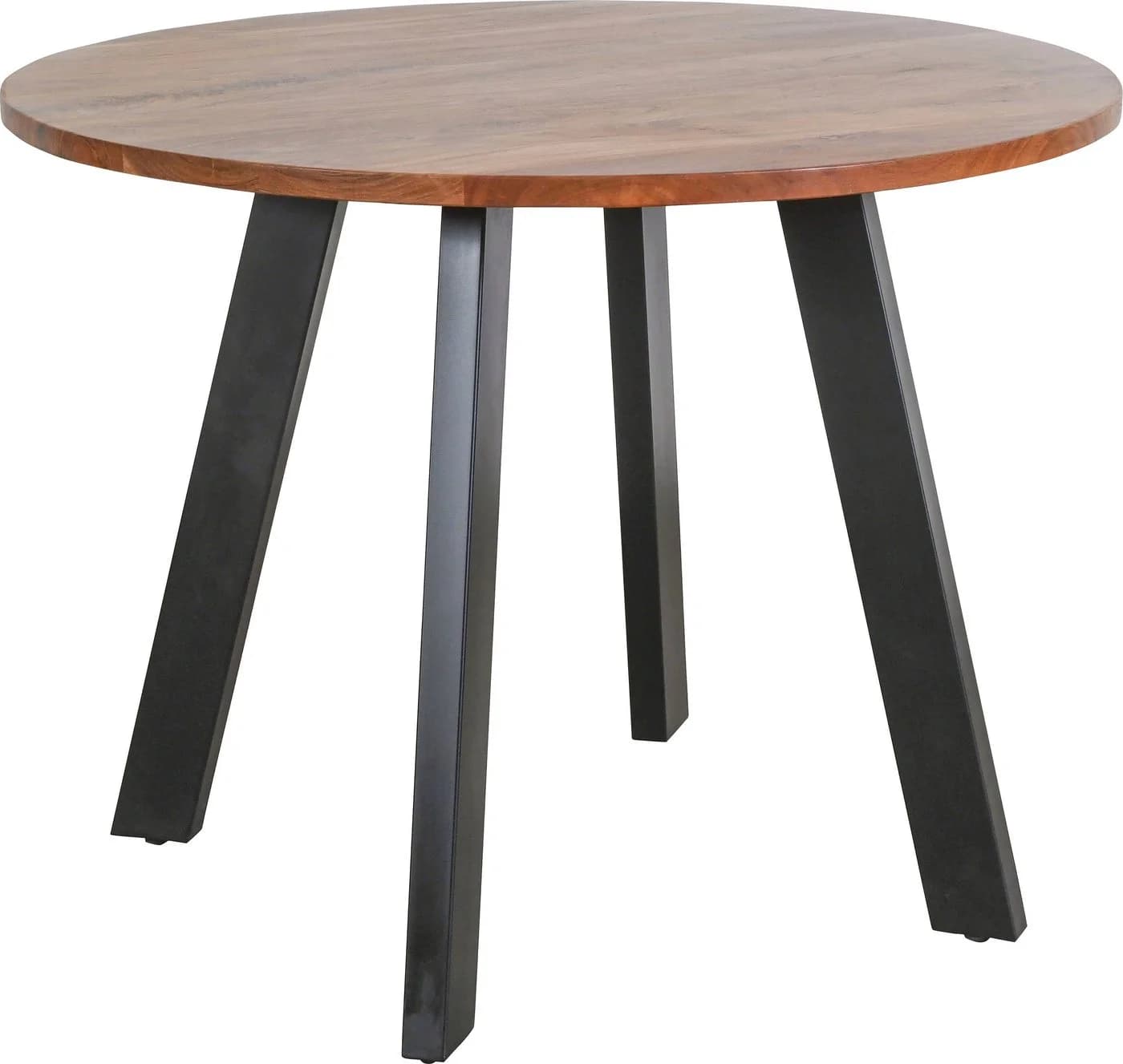 BYLIVING Esstisch Tara 100cm Rund Akazie Natur Schwarz - Bild 3