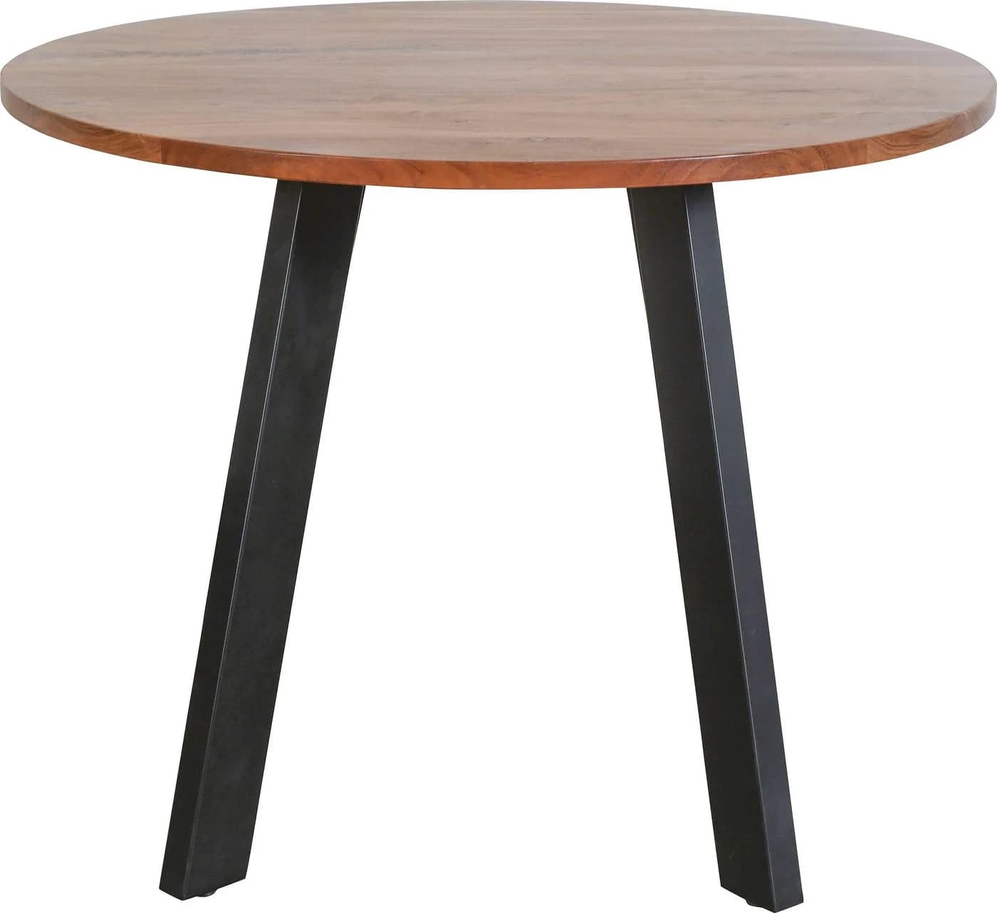 BYLIVING Esstisch Tara 100cm Rund Akazie Natur Schwarz - Bild 4